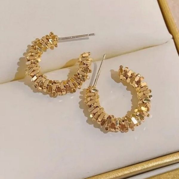 Imported Korean hoop earrings for women girls trendy earrings