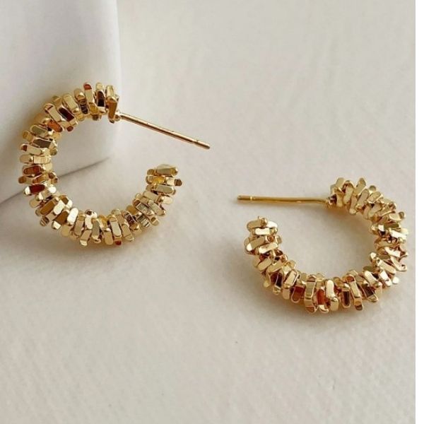 Imported Korean hoop earrings for women girls trendy earrings