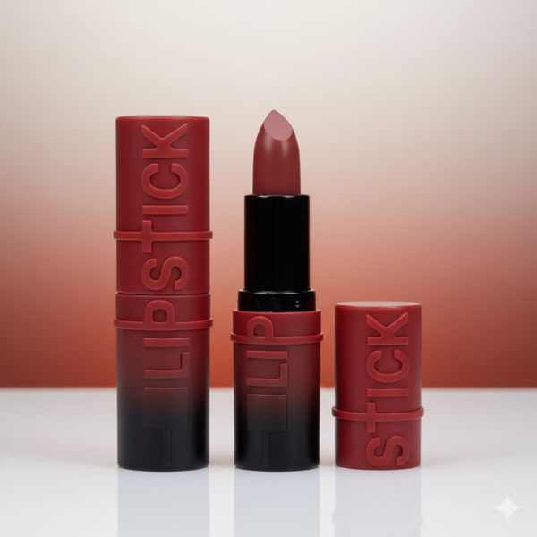 Velvet Matte Finish Lipstick - Rich Earthy Nude in Bold,long-lasting-Genuine