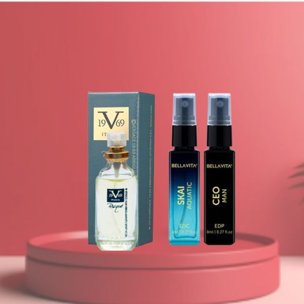 Versace Risque + Bella Vita SKAI AQUATIC, CEO MAN, Baby Perfume ( Pack Of-3 )