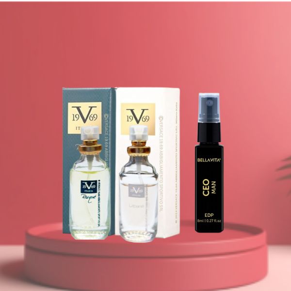 Versace Risque, Urbane, + Bella Vita CEO MAN Baby Perfume ( Pack Of-3 )