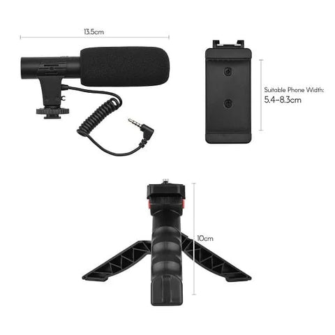 Universal Vlogging Video Kit with wireless Bluetooth