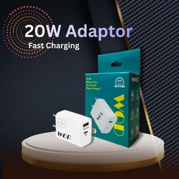 WOD 20W Fast Charger – High-Speed Power Delivery