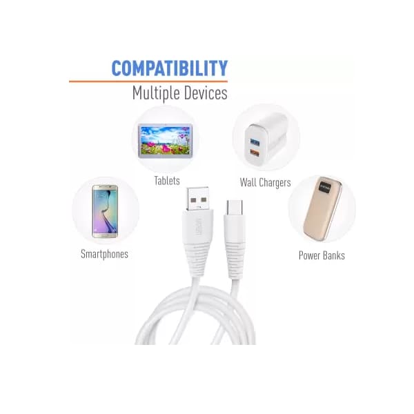 Combo :- 3 Data Cable (1. Micro, 2. Type-C, 3. iPhone) Free -C To C Cable