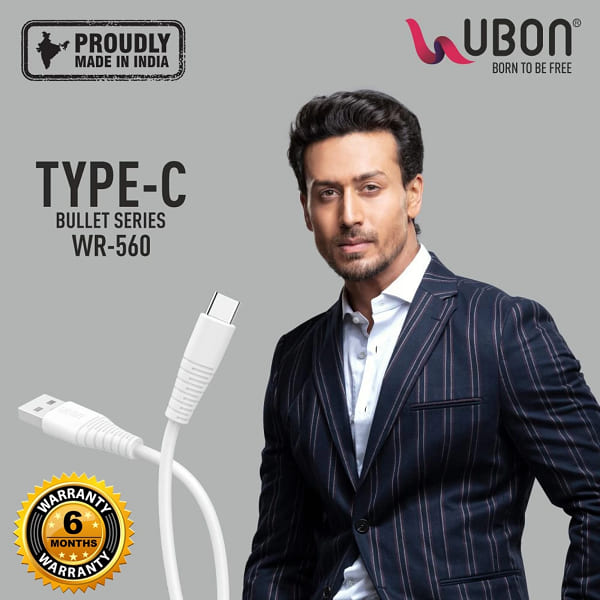 UBON WR-560 Type-C Bullet Series 22W Data Cable