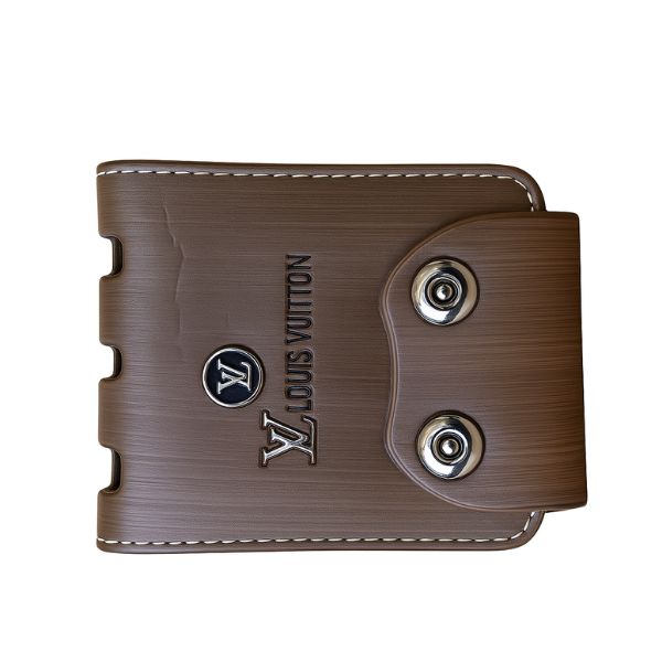 Men Casual Louis Vuitton Artificial Leather Wallet