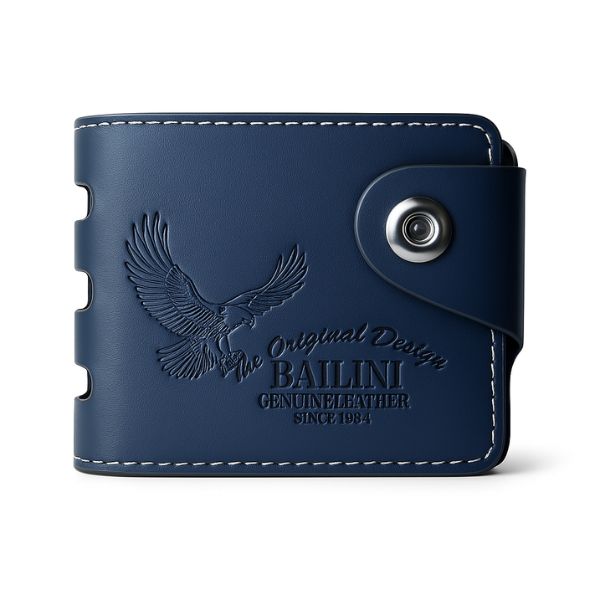 Men Casual Bailini Design Artificial Leather Wallet