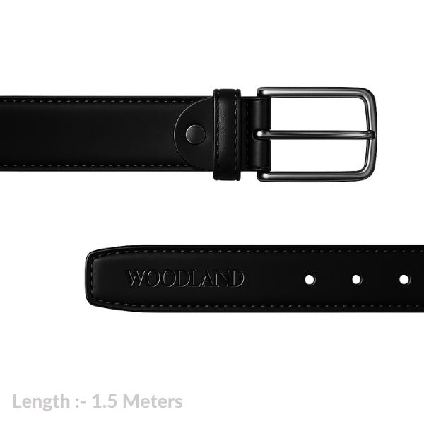 Men Formal Woodland Black Belt