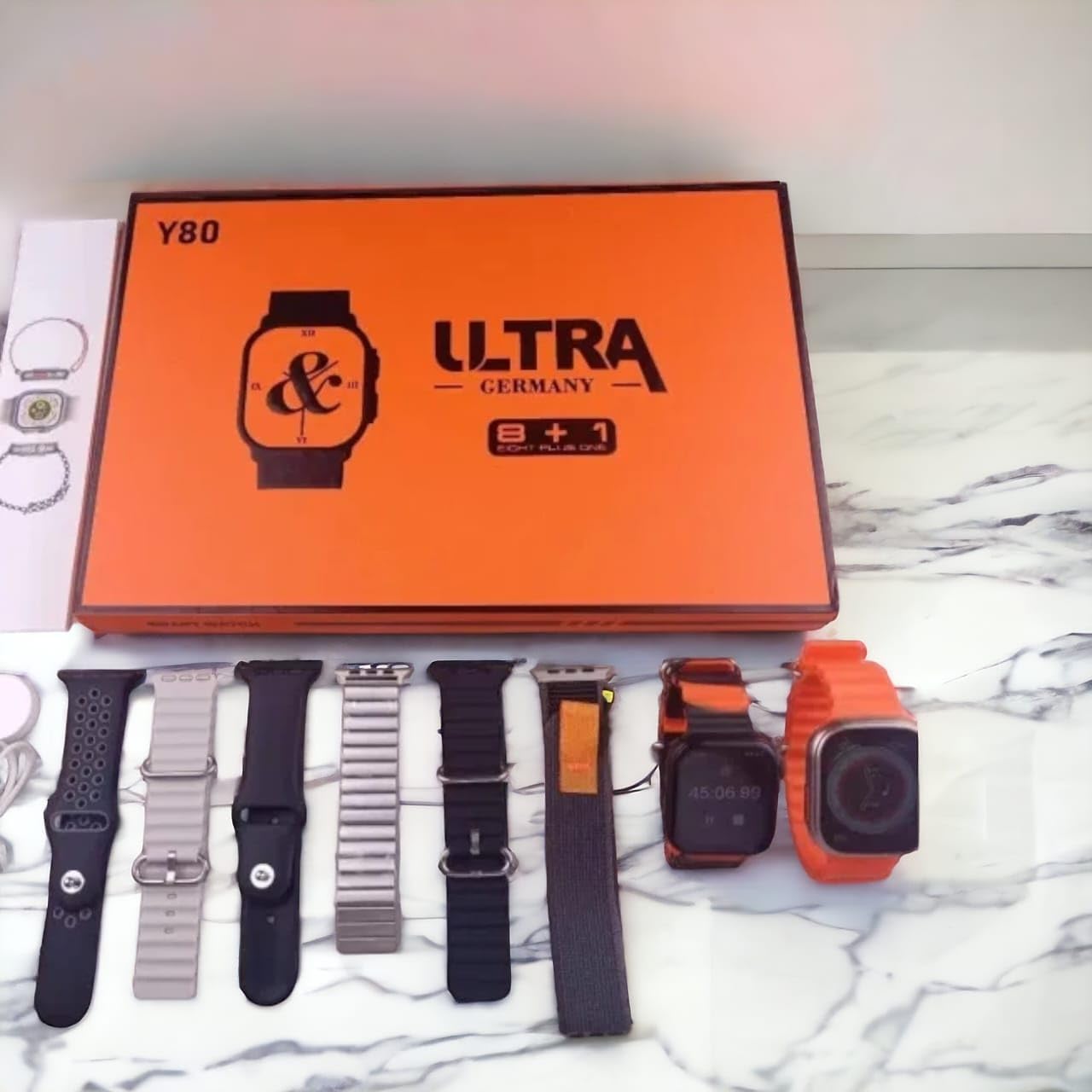 Y80 Ultra Smart Watch Combo (8+1 Edition)