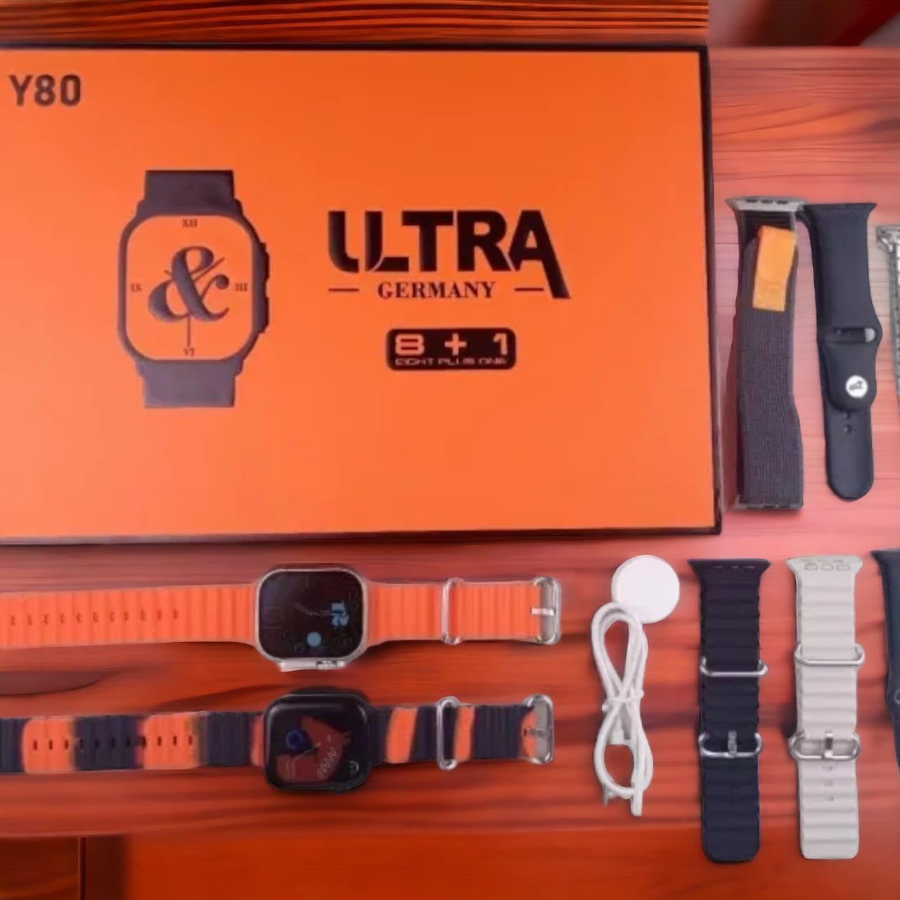 Y80 Ultra Smart Watch Combo (8+1 Edition)
