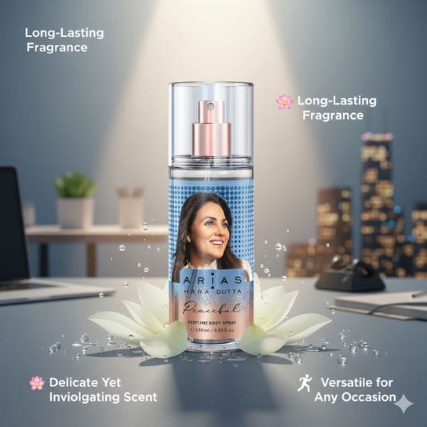 Arias  Peacful Perfume Body Spray for Unisex