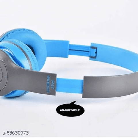 P47Wireless Bluetooth Portable Headphone With Microphone - My Store