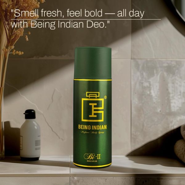 Being Indian Bi-II Deodorant Spray For Men – Long-Lasting