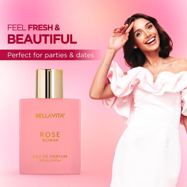 Bella Vita Rose Organic Eau De Perfume For  unisex Long Lasting