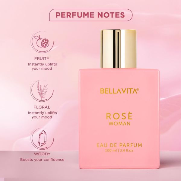 Bella Vita Rose Organic Eau De Perfume For  unisex Long Lasting