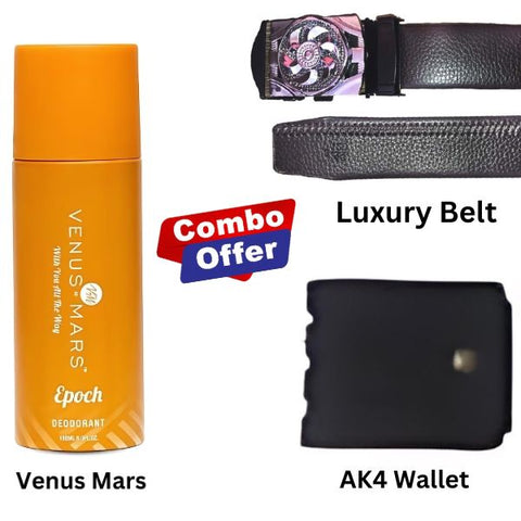 Combo : Venus Mars + Luxury Belt + AK4 Wallet