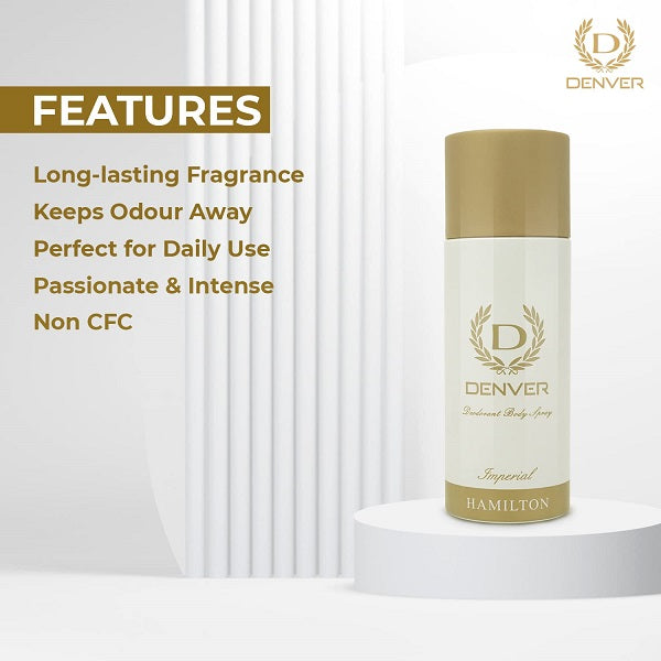 Denver Hamilton Imperial Long Lasting Deo Spray from Men 200ML