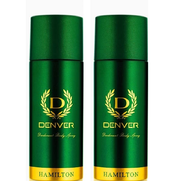 Denver Hamilton Deodorant Spray - For Men Combo ( Pack of 2X165ml )