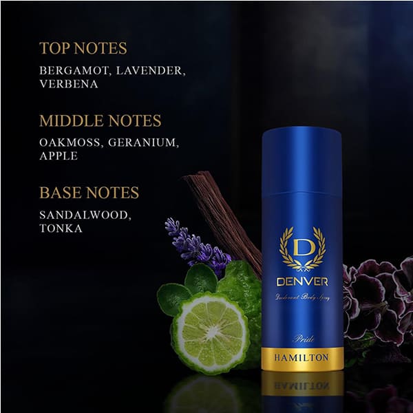 New Denver Hamilton Pride Deodorant Body Spray for Men