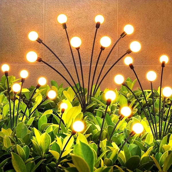 LED Solar Garden Light, Solar Firefly Warm White Garden Light