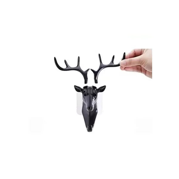 Deer Head Hanging Hook, Self Adhesive Plastic Key Holder