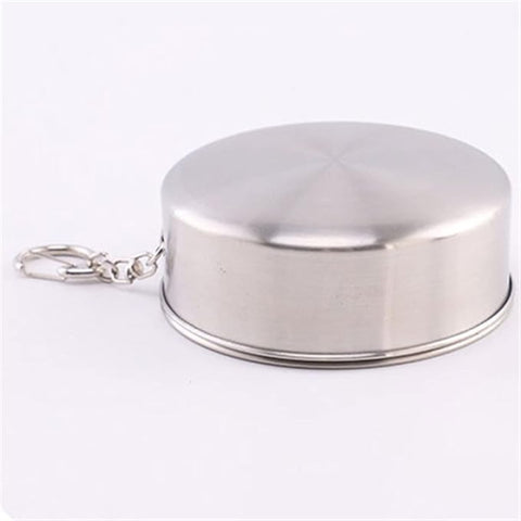 Water Cup 250ml Stainless Steel Folding Cup - My Store
