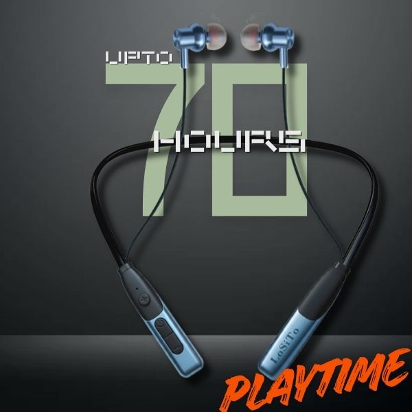 PACK OF 2| Neckbands LoSito Gratitude Neckband Bluetooth 5.4 | 0H Playtime | Deep Bass