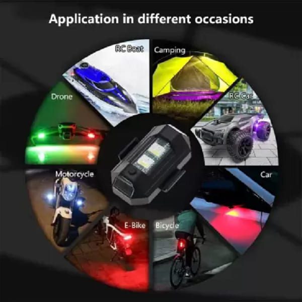 Aircraft Strobe Light For Helmet Drone Bike Car - My Store