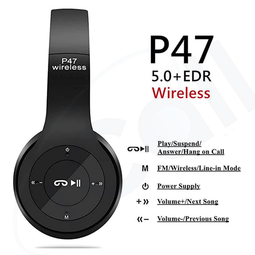 iCall P47 | Wireless Bluetooth | On-Ear Headphones
