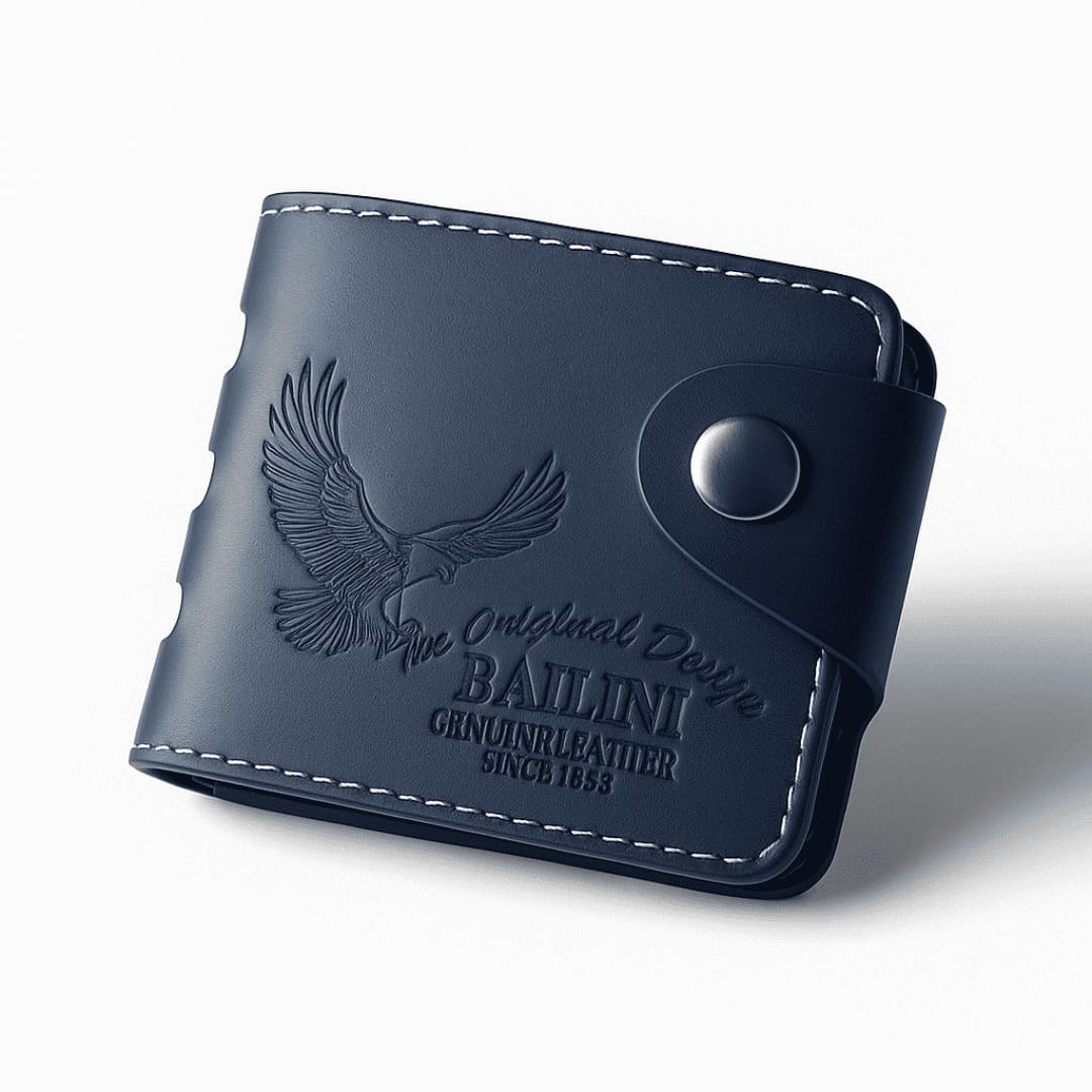 Men Casual Bailini Design Artificial Leather Wallet