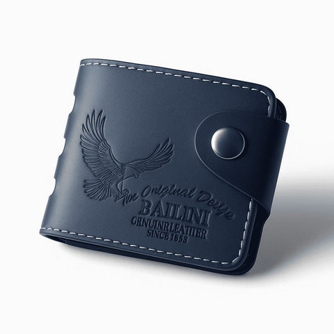 Men Casual Bailini Design Artificial Leather Wallet