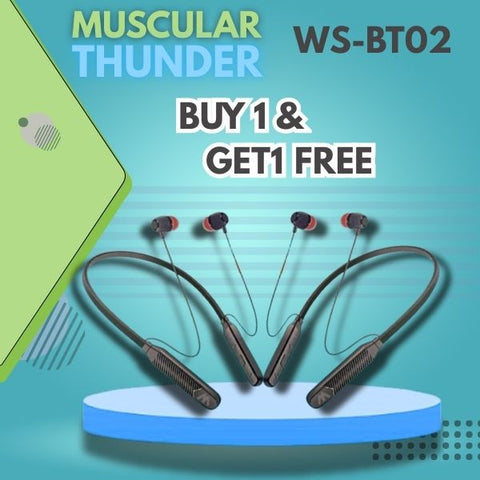 BUY1 GET1 free - WOOS WS-BT02 Neckband with Free Woos WS-BT02