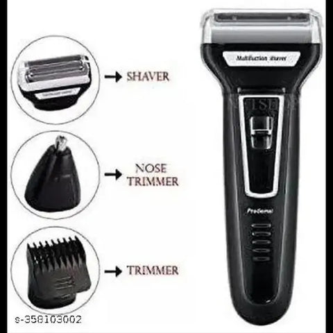 Hair Trimmer Shaver 3 In 1 For Men Multi Style Adjustable Blade (Gemmy Shaver)