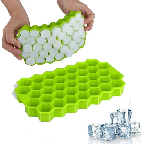 Ice Cube Tray for Freezer Flexible Silicone Honeycomb