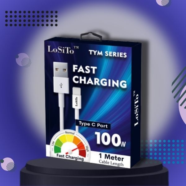 LoSiTo TYM Series 100W Fast Charging Type-C Cable