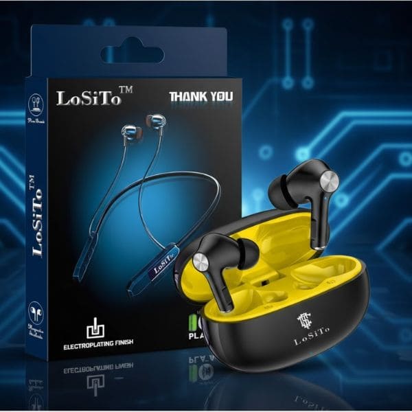 PACK 0F 2 | LoSito Thank You & LoSito Chill Out True Wireless | Long battery | Deep Bass