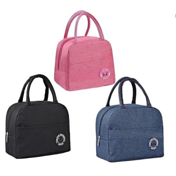 Stylish Insulated Lunch Bag With Extra Pocket For unisex and kids