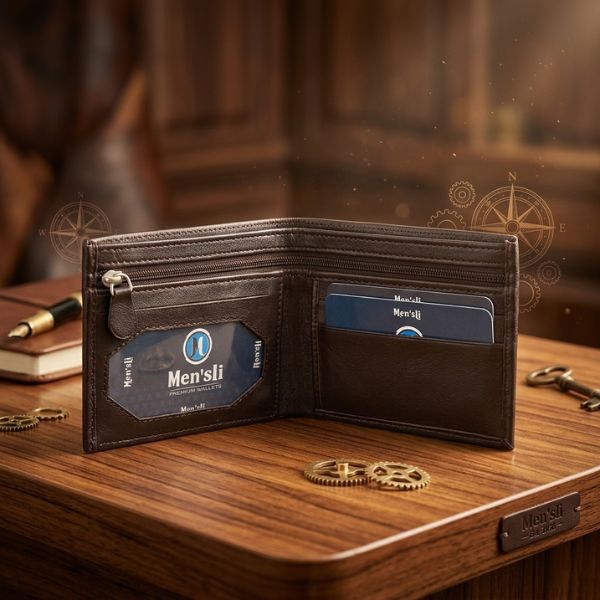 PACK OF 2 :- Men'sLi Premium Leather Bifold Wallet for Men (TH 1051)