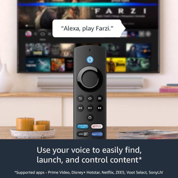 Amazon Fire TV Stick with Alexa Voice Remote (includes TV and app controls) | HD streaming device