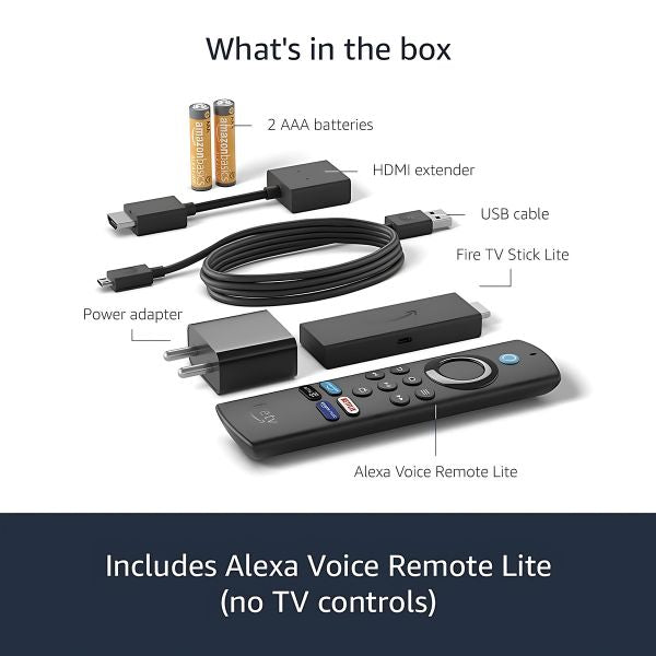 Amazon Fire TV Stick with Alexa Voice Remote (includes TV and app controls) | HD streaming device