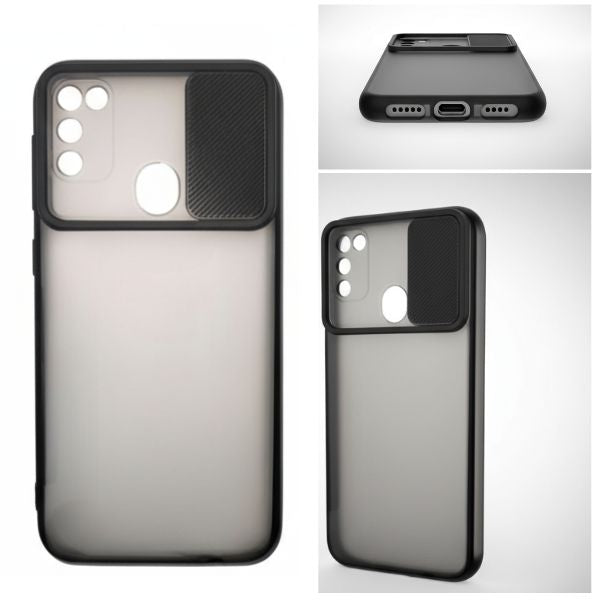 Premium Transparent Matte Back Cover for Samsung M21