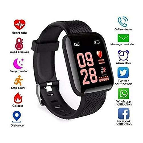 ID-116 Smartwatch | Bluetooth Fitness Band for Men & Women