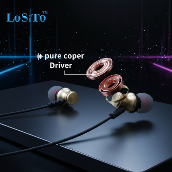LoSiTo Thank You Neckband Pack of 3 – 100 Hrs Playtime, Pure Copper Speaker,