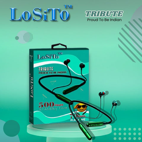 LoSiTo™ Tribute Neckband| Best Bluetooth Neckband| 70 Hours Battery Life