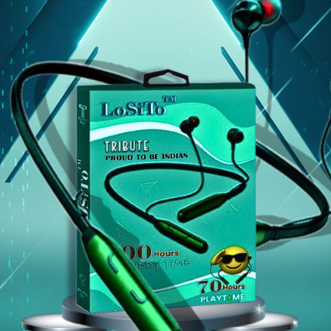 LoSiTo™ Tribute Neckband| Best Bluetooth Neckband| 70 Hours Battery Life
