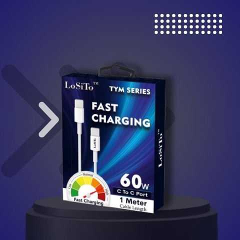 LoSiTo TYM Series 60W Fast Charging Type-C Cable