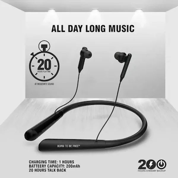 Ubon Bomb Series CL-5420 In Ear Wireless Neckband Upto 20 Hours Playtime V5.0 Bluetooth Headset