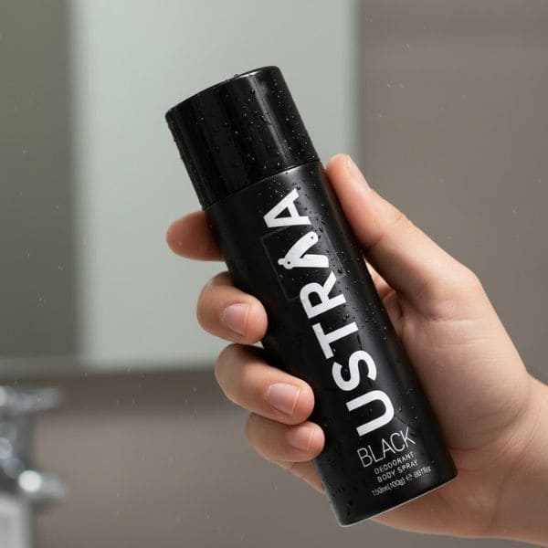 Ustraa Black Deodorant Body Spray for men