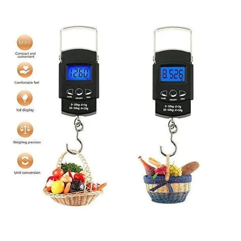 Digital Luggage Weighing Scale | Electronic Portable Hook (50 kg)