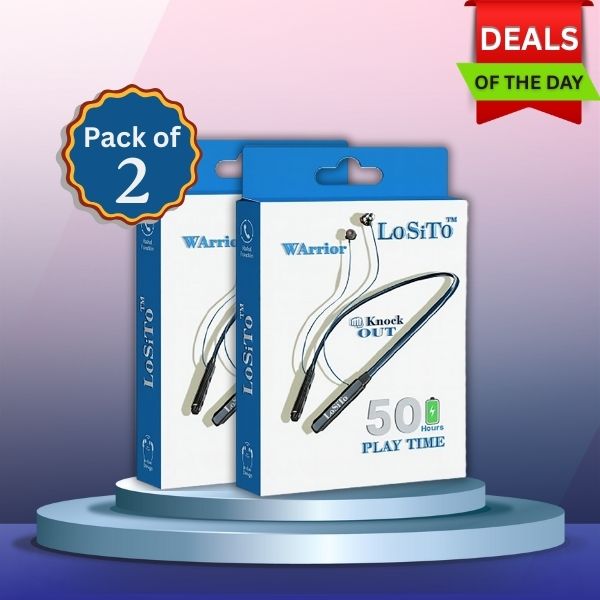 PACK OF 2| Neckbands Warrior-Losito Neckband with Best Battery life